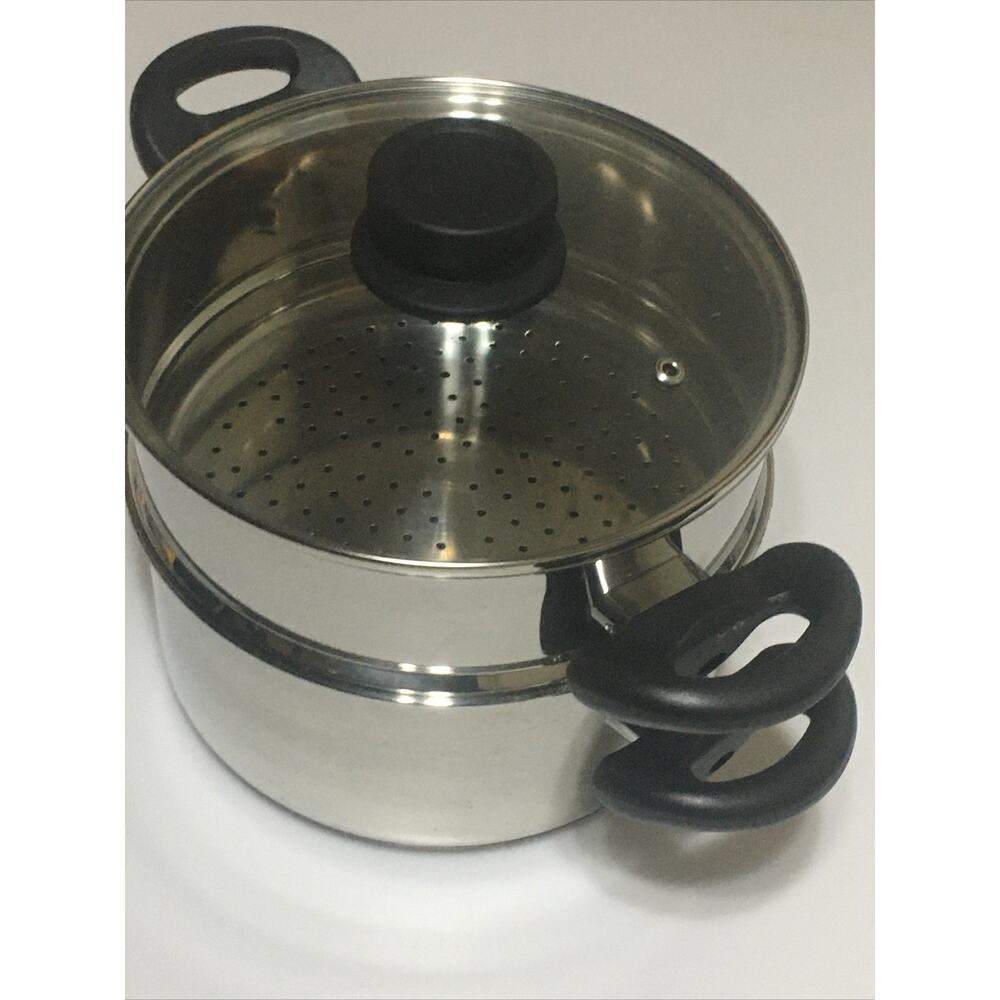 Oyster Premium Heavy Duty Stainless Steel Steamer Pot Set Includes 3 Qt